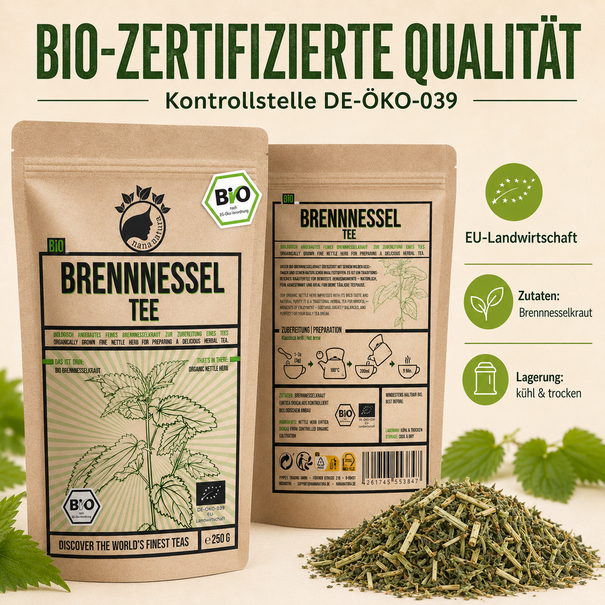 Bio Brennnessel-Tee 250g