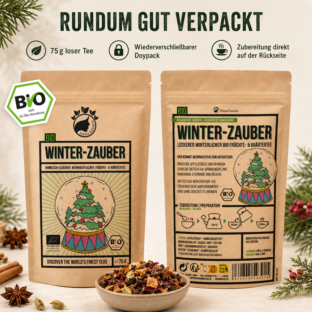 Bio Winterzauber Tee 75g