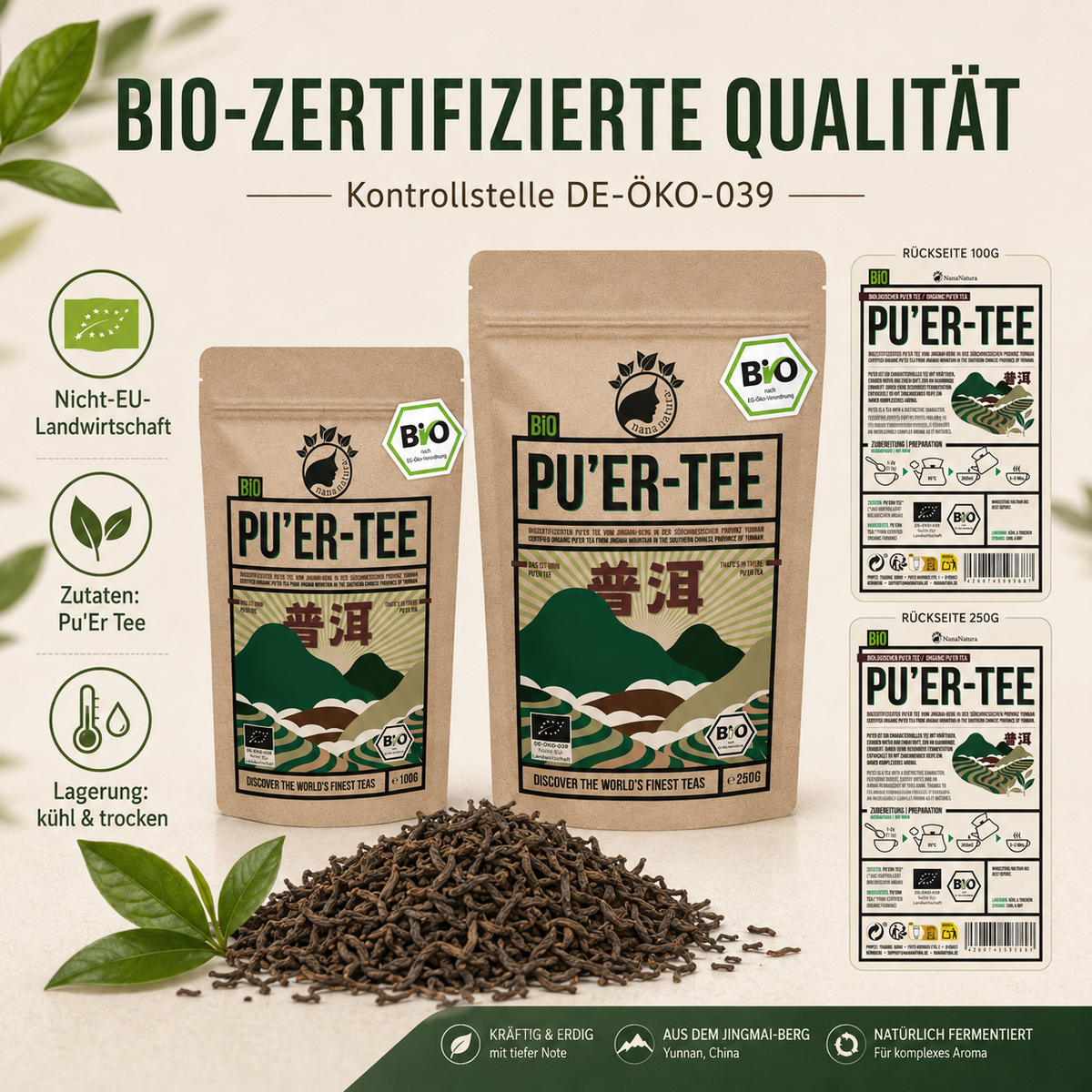 Bio Pu-Erh Tee 250g