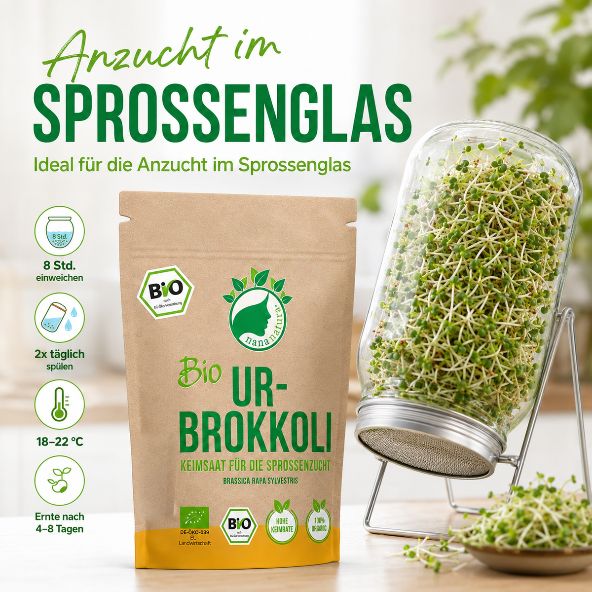 Bio Ur-Brokkoli Keimsaat 180g