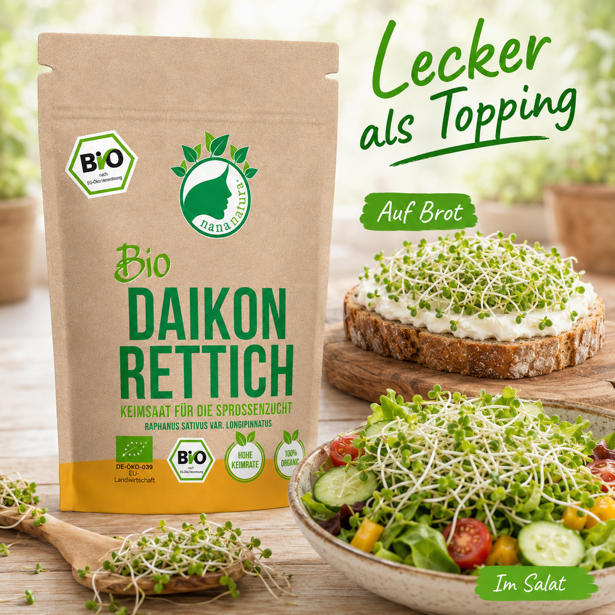 Bio Daikonrettich Keimsaat 180g