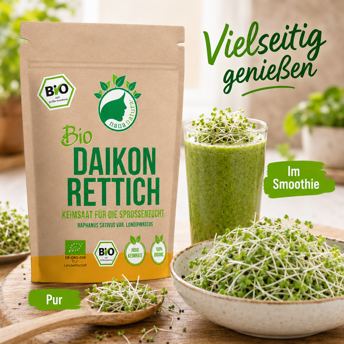 Bio Daikonrettich Keimsaat 180g