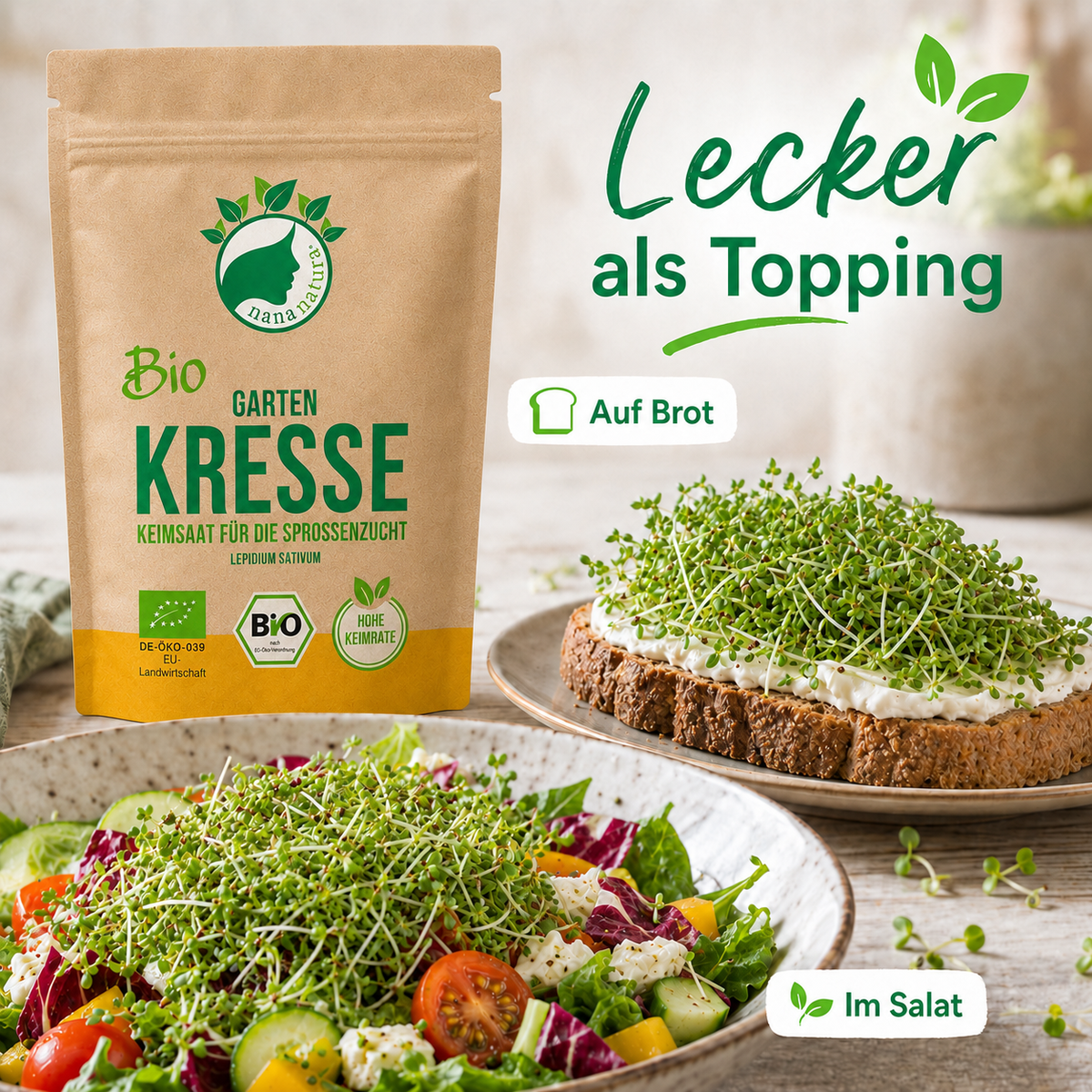 Bio Kresse Keimsaat 180g