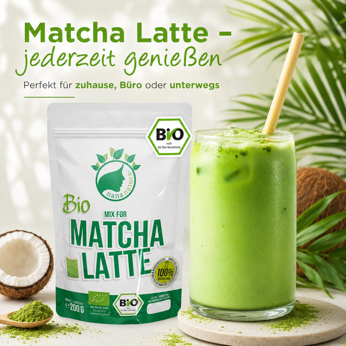 Bio Mix for Matcha Latte 200g