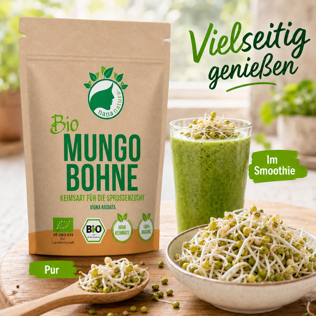 Bio Mungobohne Keimsaat 180g
