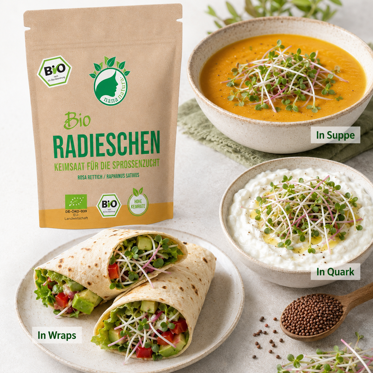 Bio Radieschen Keimsaat 180g