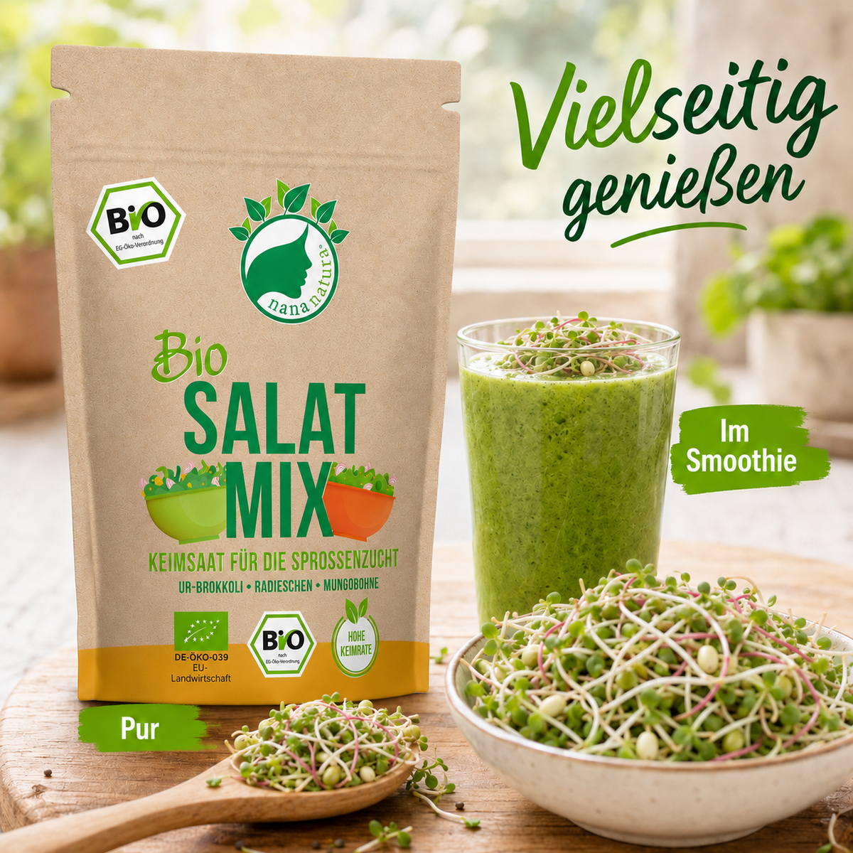 Bio Salat-Mix Keimsaat 600g