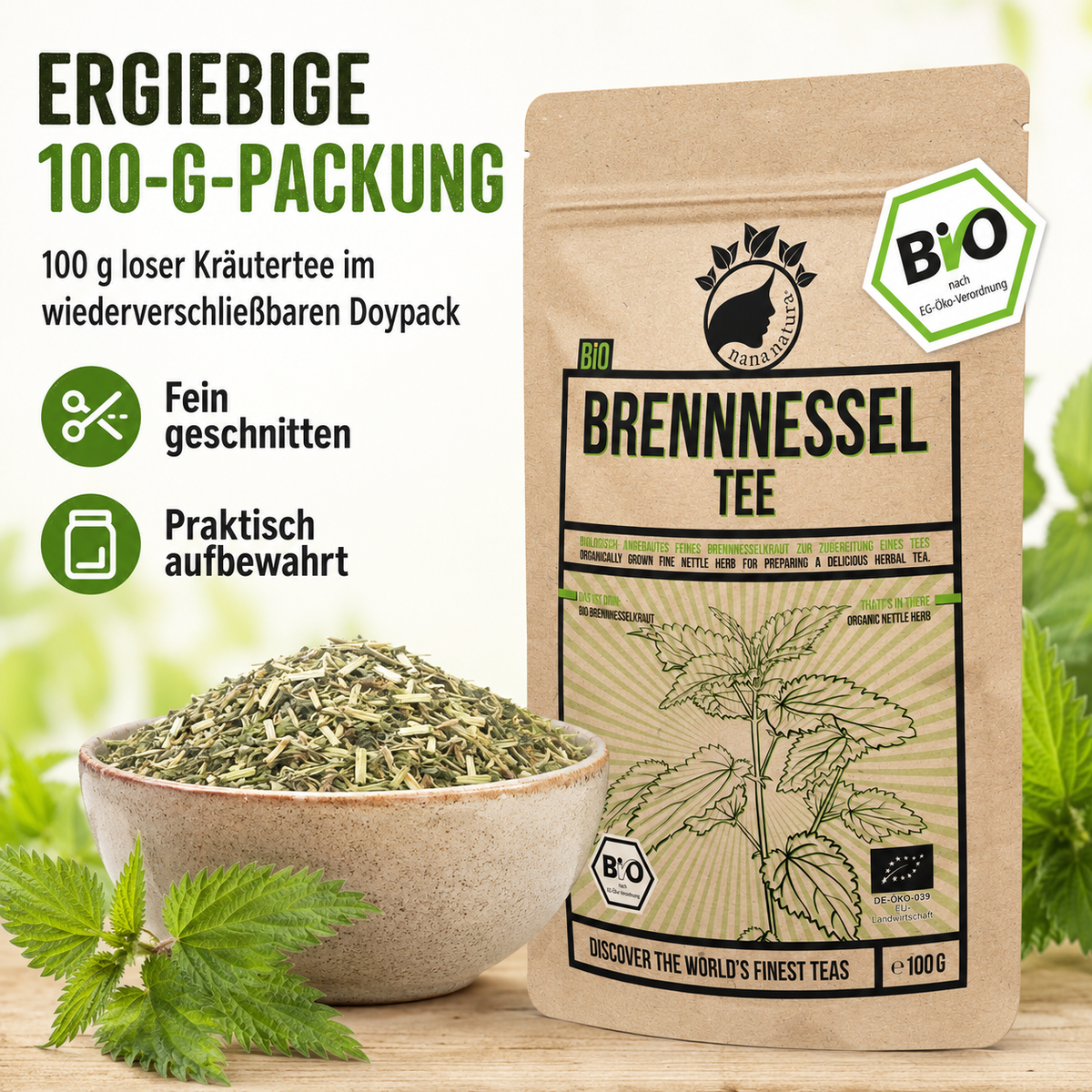 Bio Brennnessel-Tee 100g