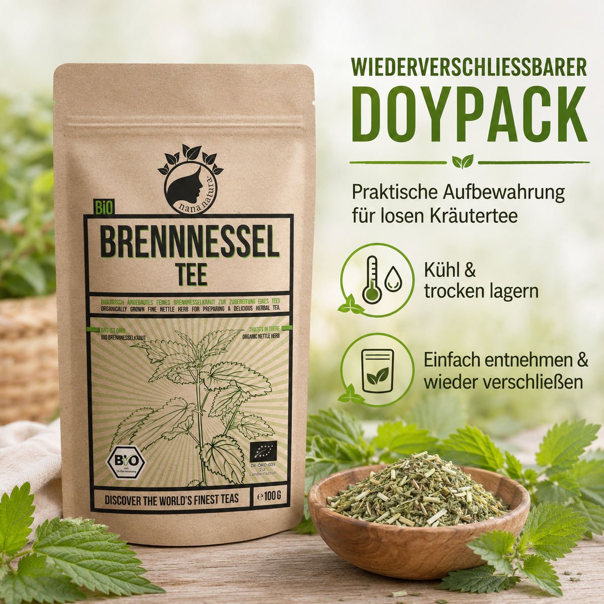 Bio Brennnessel-Tee 100g