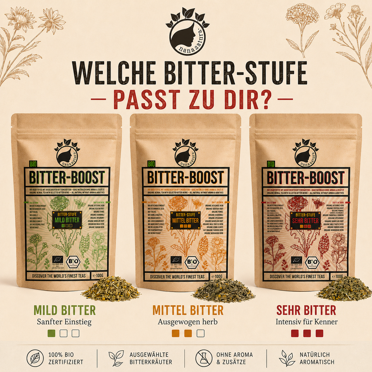 Bio Bittertee Bitter-Boost MILD 100g