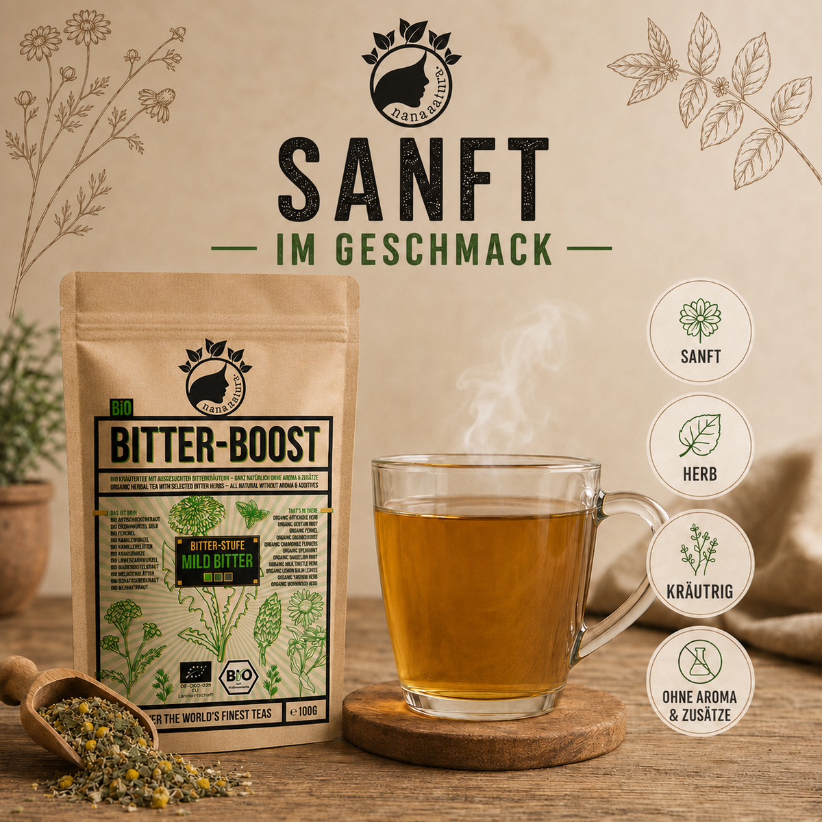 Bio Bittertee Bitter-Boost MILD 100g