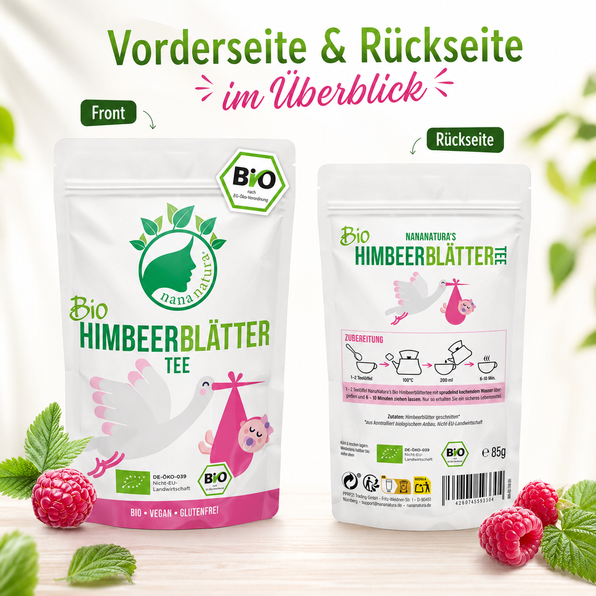 Bio Himbeerblätter-Tee 85g