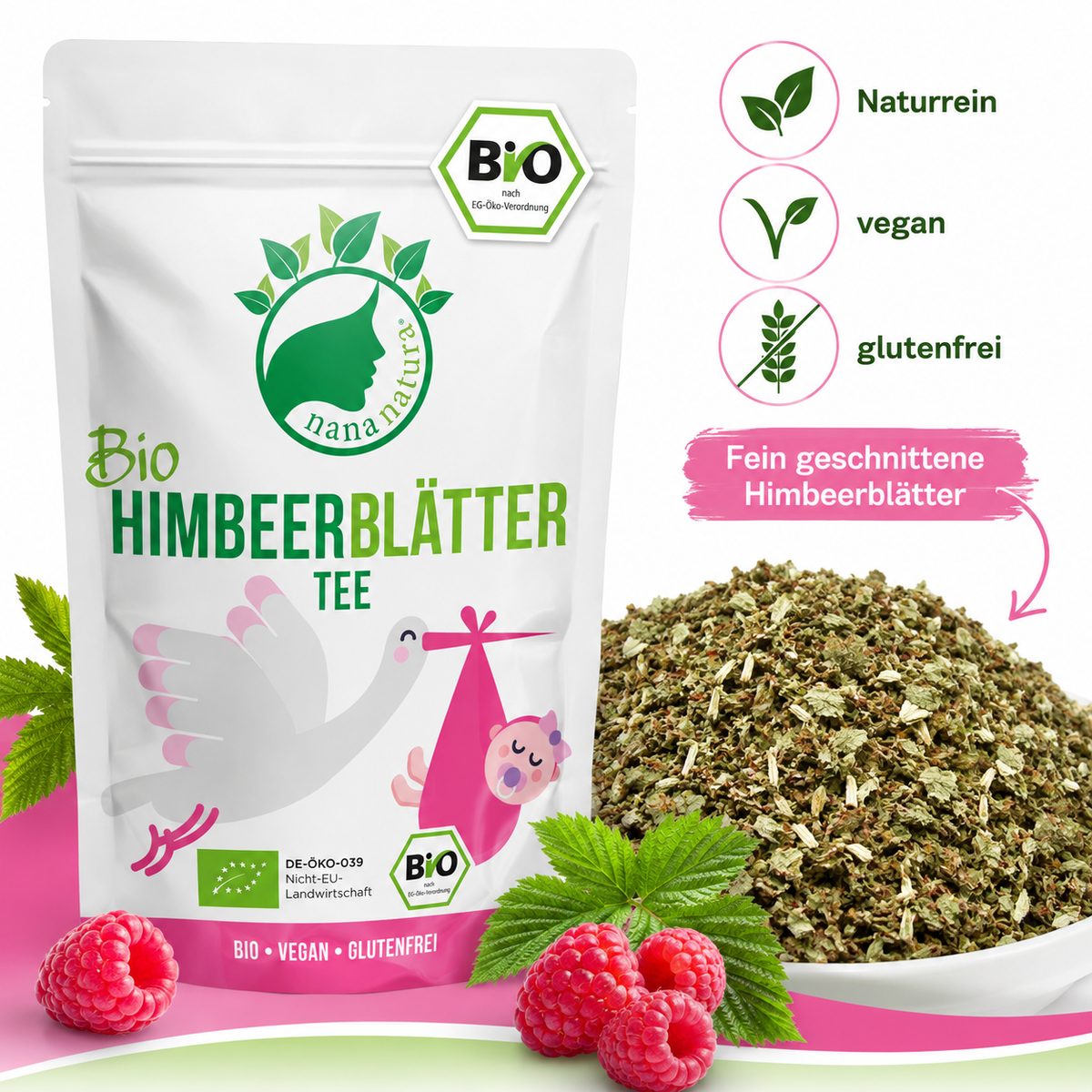 Bio Himbeerblätter-Tee 85g