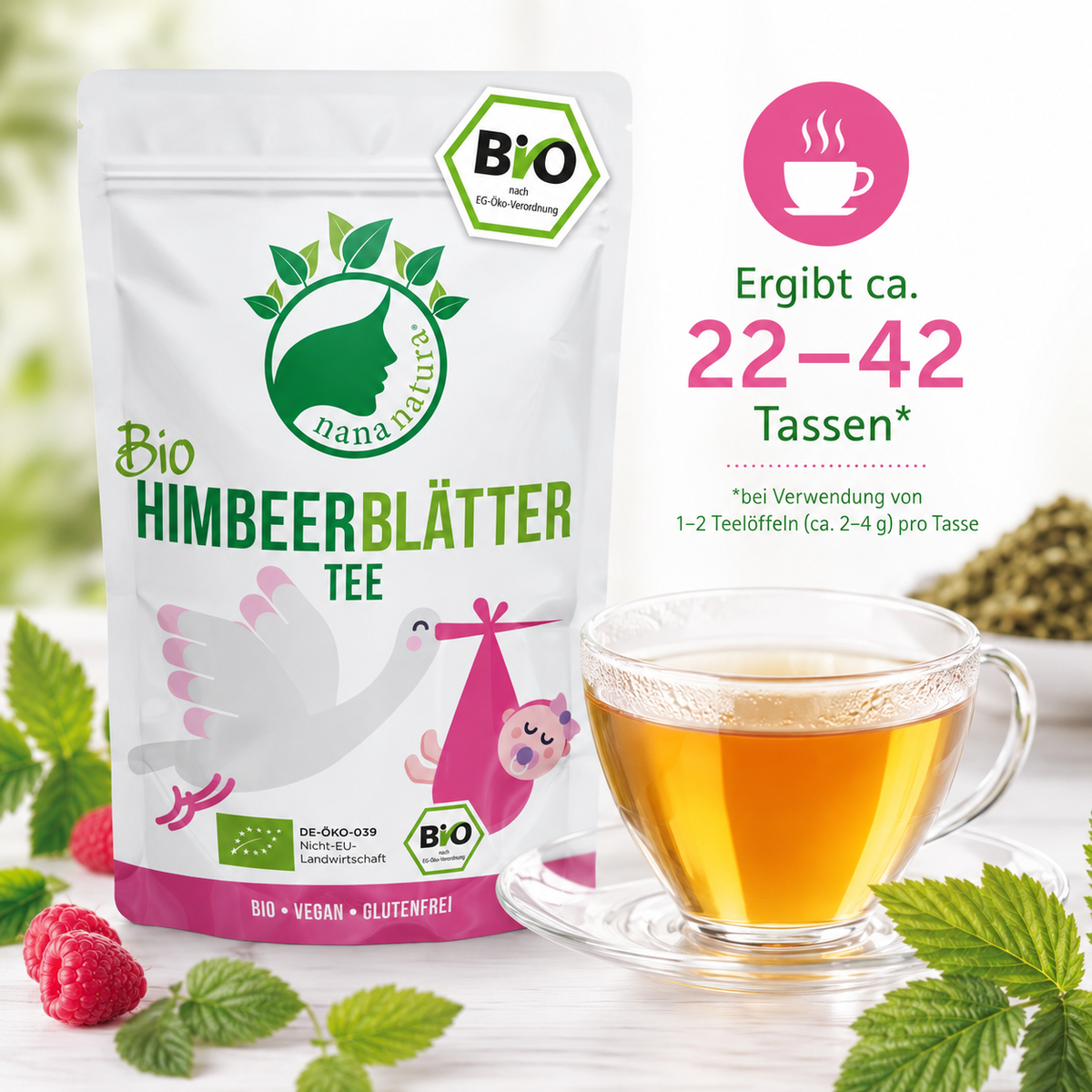 Bio Himbeerblätter-Tee 85g