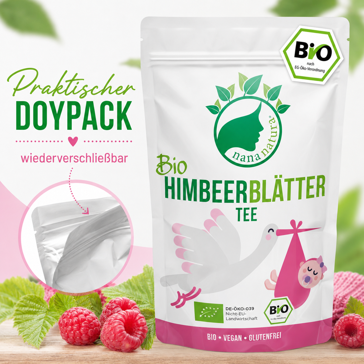 Bio Himbeerblätter-Tee 85g
