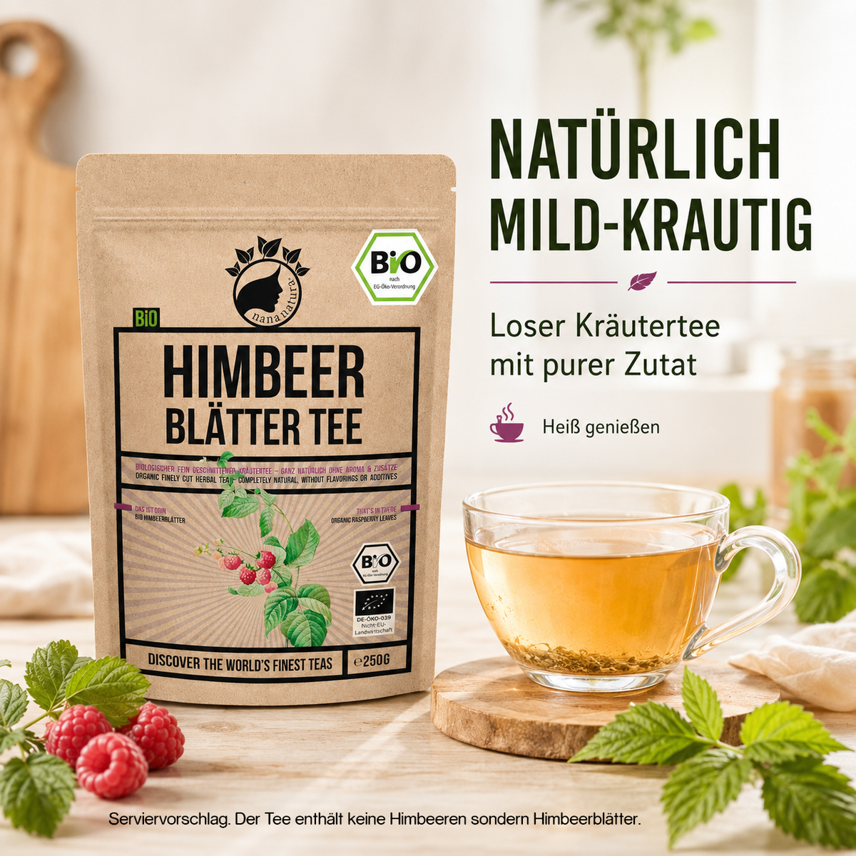 Bio Himbeerblätter-Tee 250g
