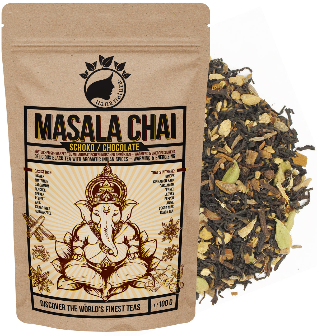 Masala Chai Schoko 100g