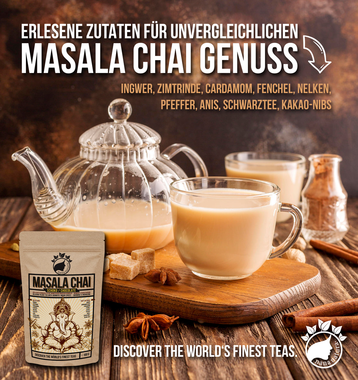 Masala Chai Schoko 100g