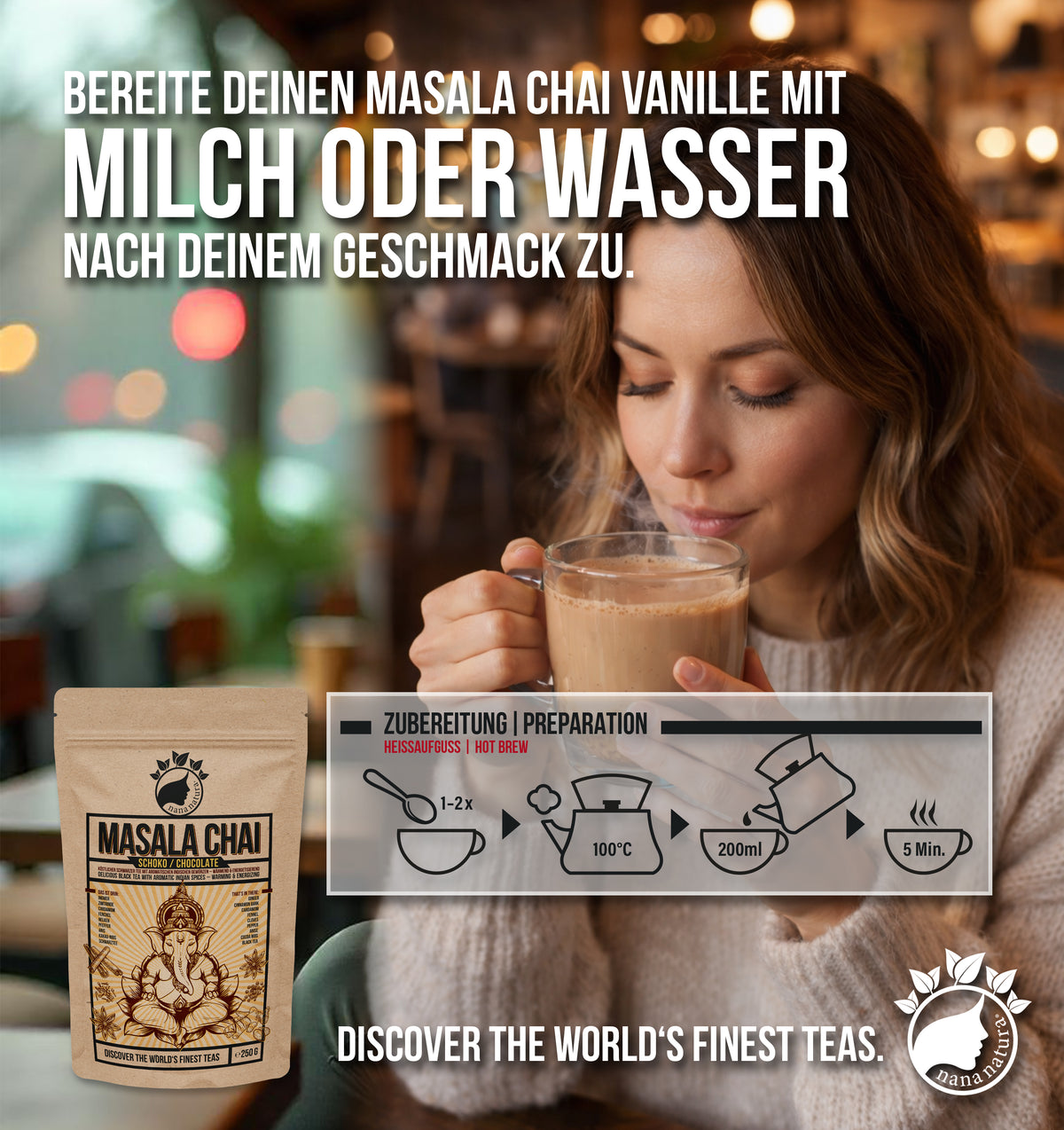 Masala Chai Schoko 250g