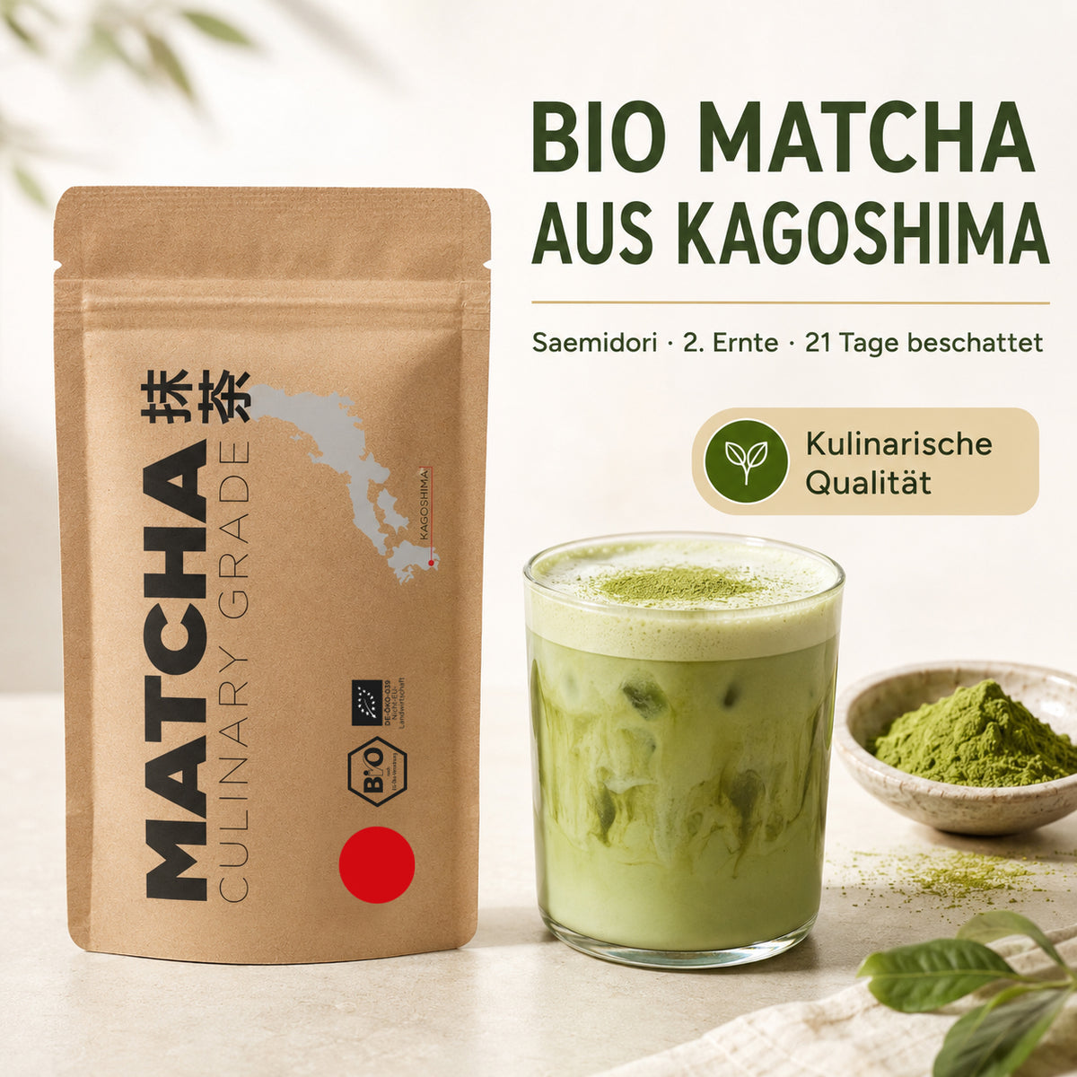 Bio Matcha-Pulver Culinary Grade 1000g