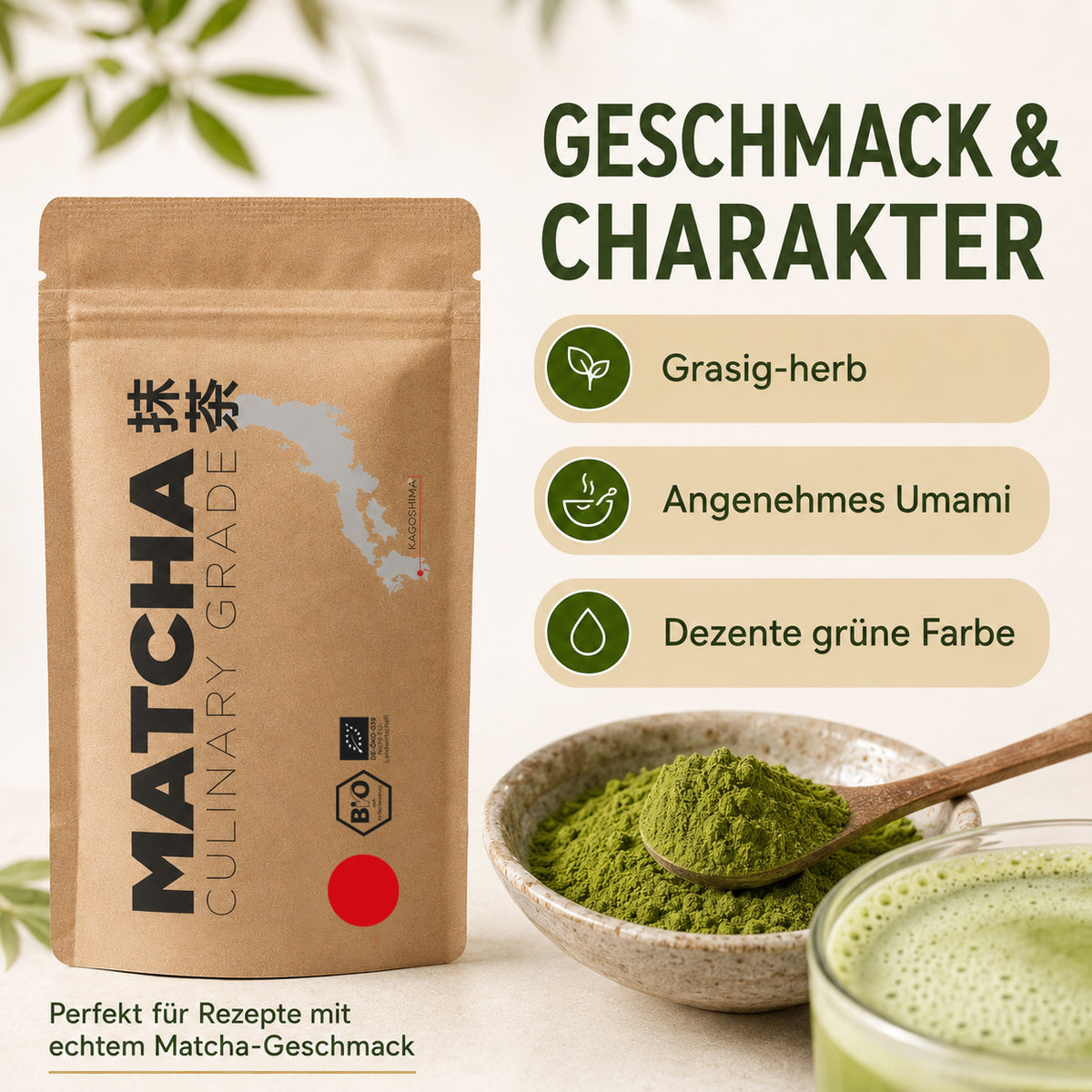 Bio Matcha-Pulver Culinary Grade 1000g