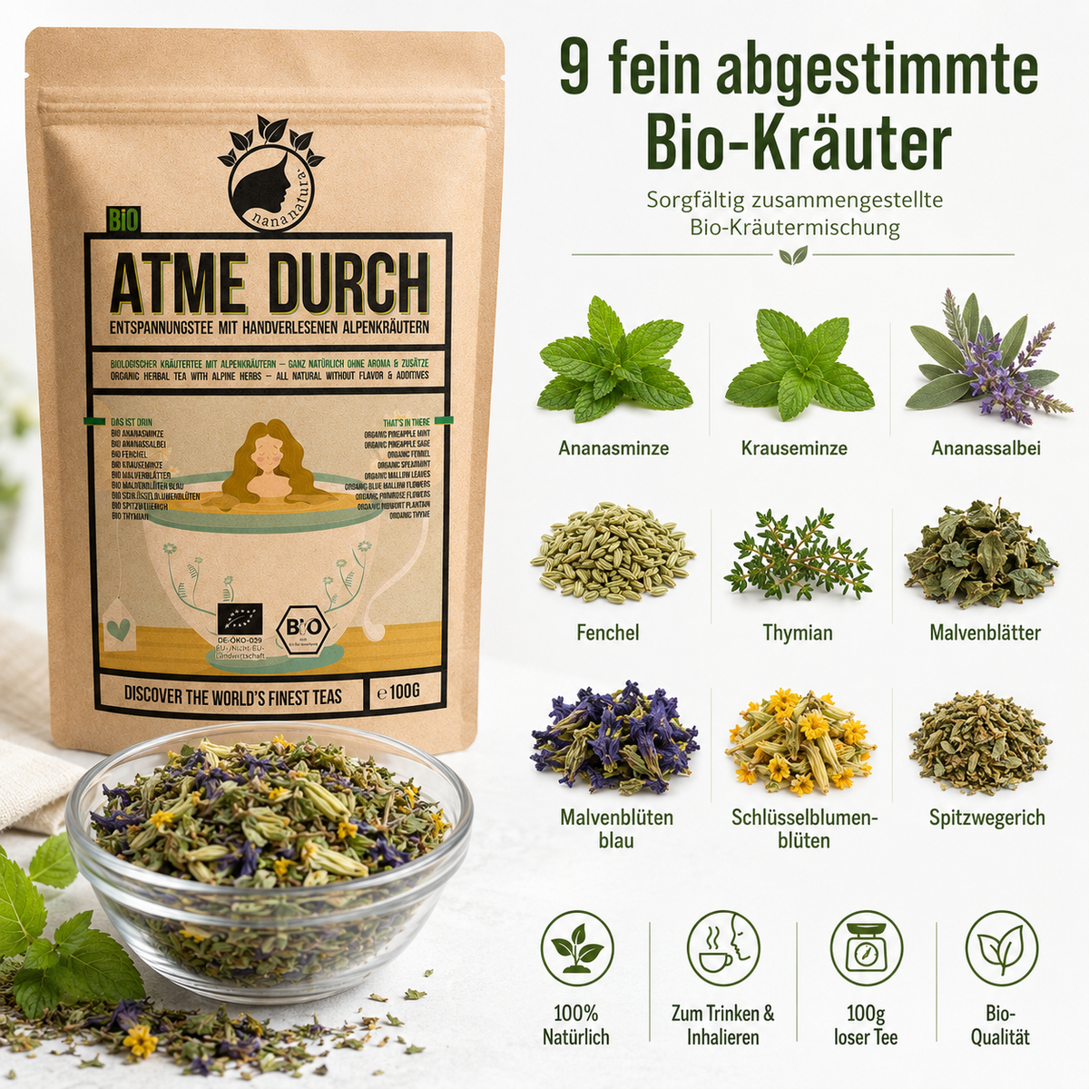 Bio Atme Durch Tee 100g