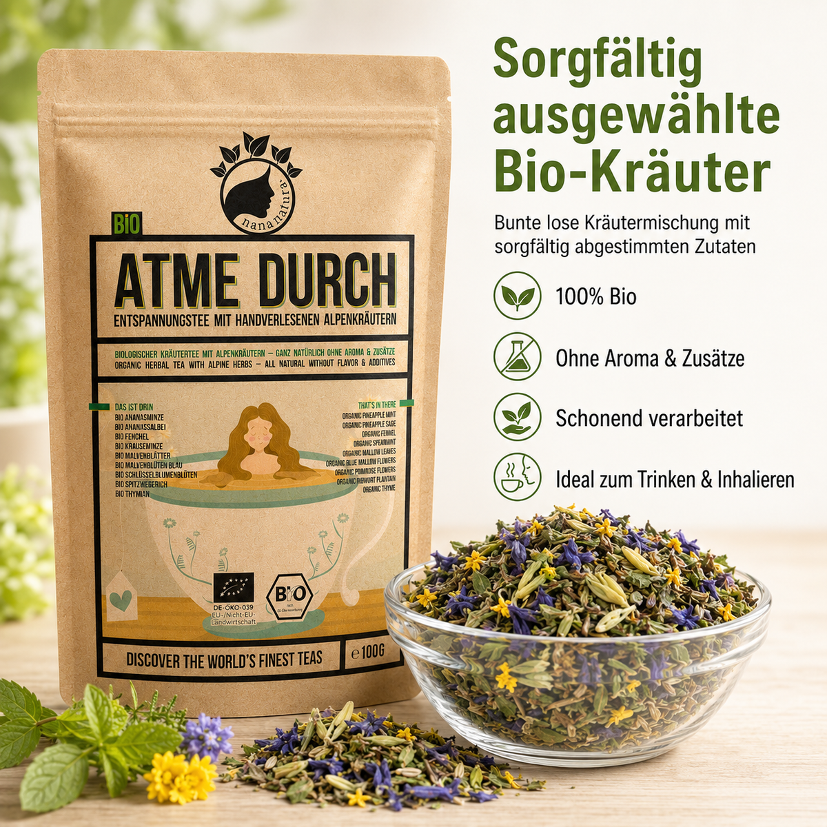 Bio Atme Durch Tee 100g