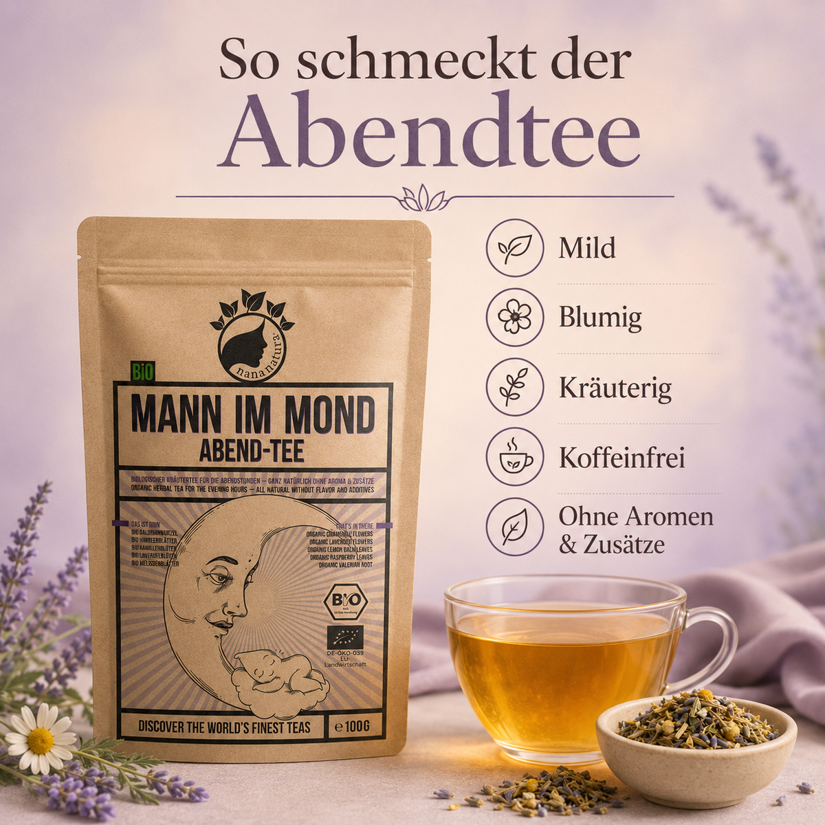 Bio Abendtee Mann im Mond 100g