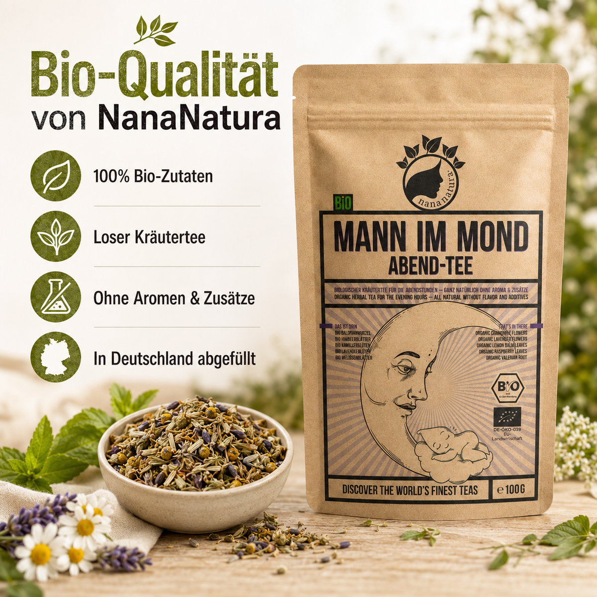 Bio Abendtee Mann im Mond 100g
