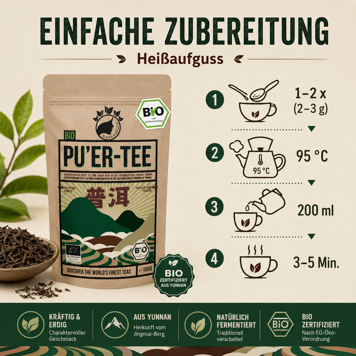 Bio Pu-Erh Tee 250g