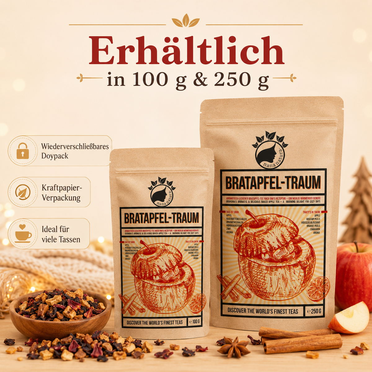 Bratapfel-Traum Winter-Tee 100g