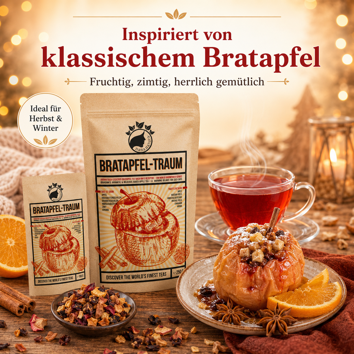 Bratapfel-Traum Winter-Tee 100g