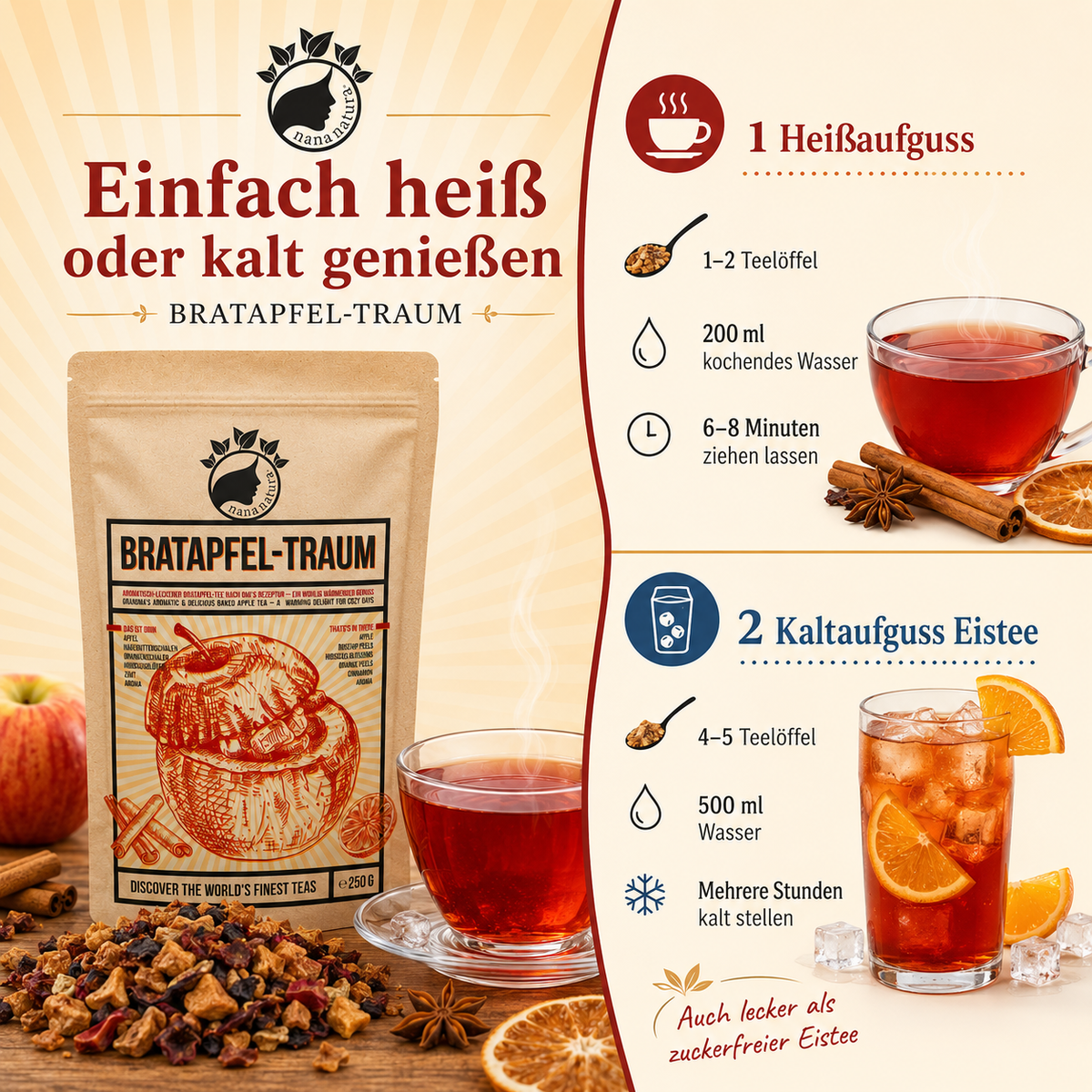 Bratapfel-Traum Winter-Tee 100g