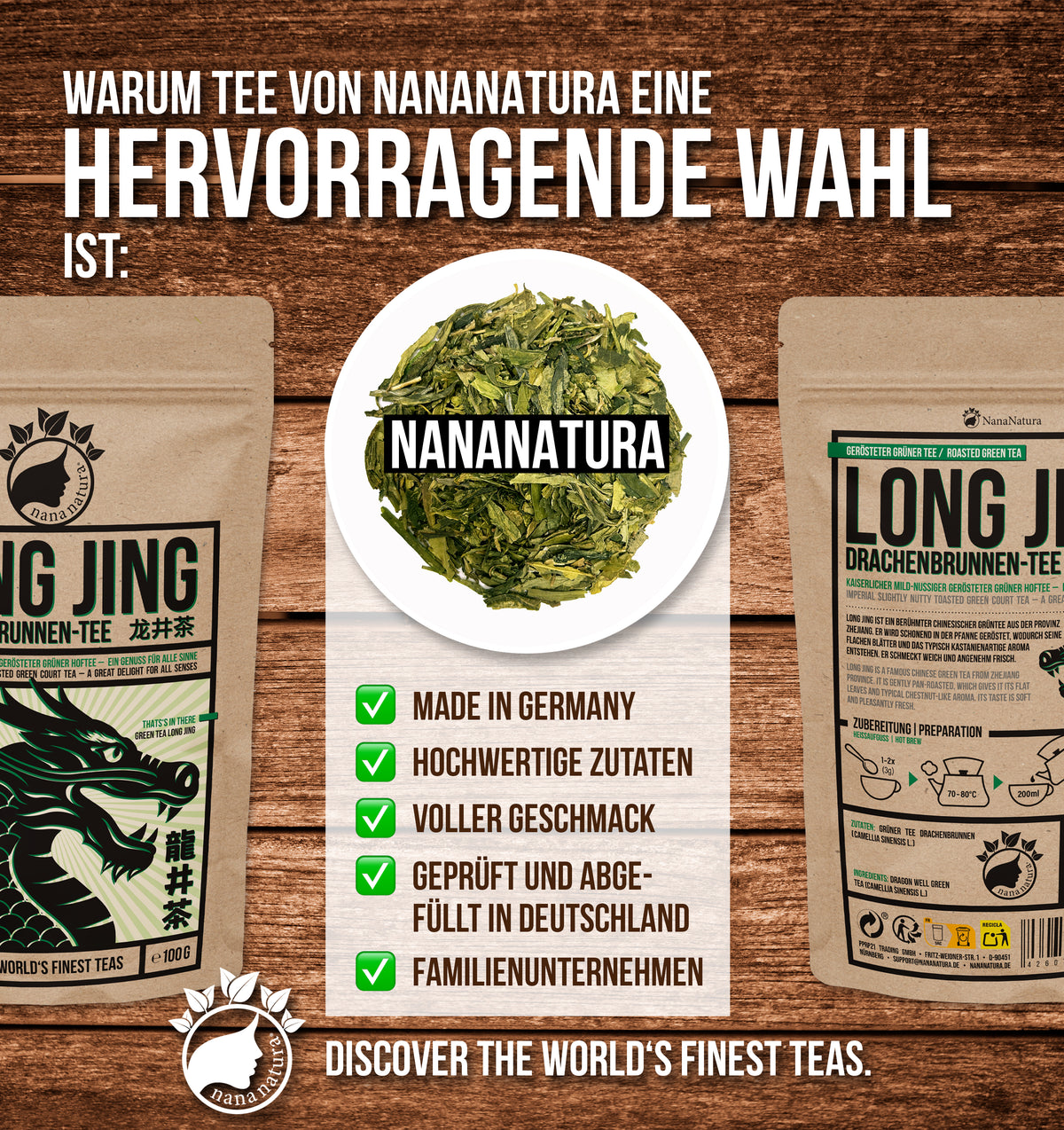 Long Jing Drachenbrunnen-Tee 100g