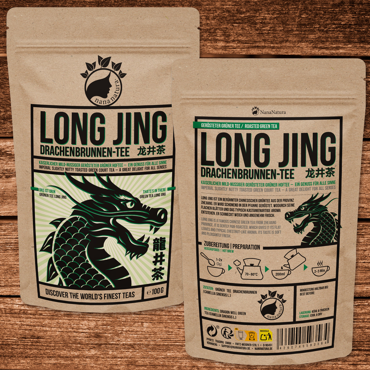 Long Jing Drachenbrunnen-Tee 100g