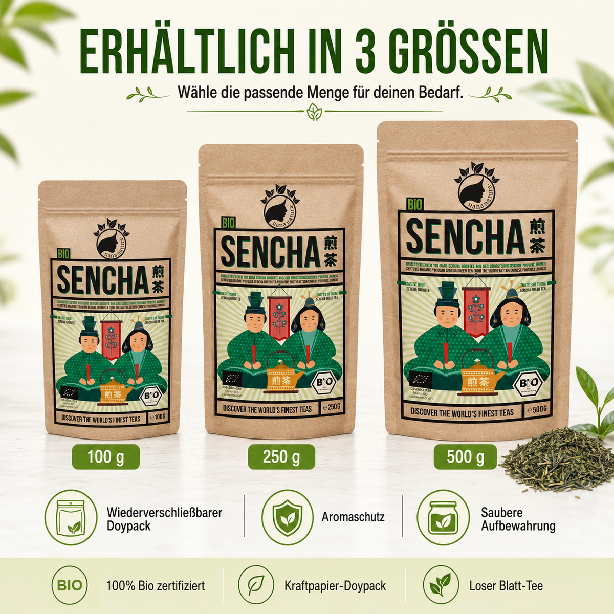 Bio Sencha Tee aus China 100g