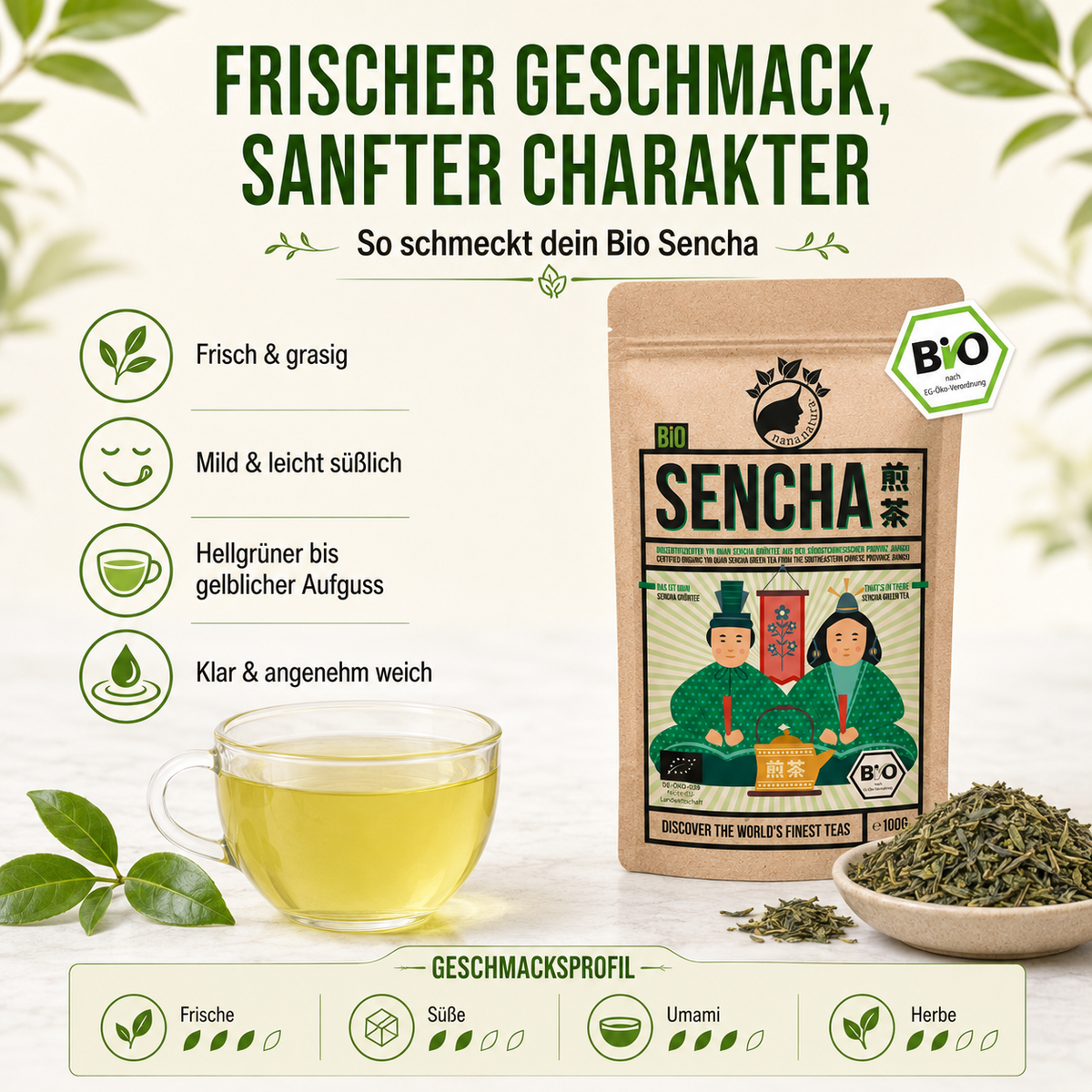 Bio Sencha Tee aus China 100g