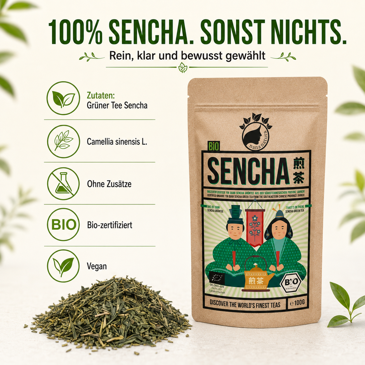 Bio Sencha Tee aus China 100g