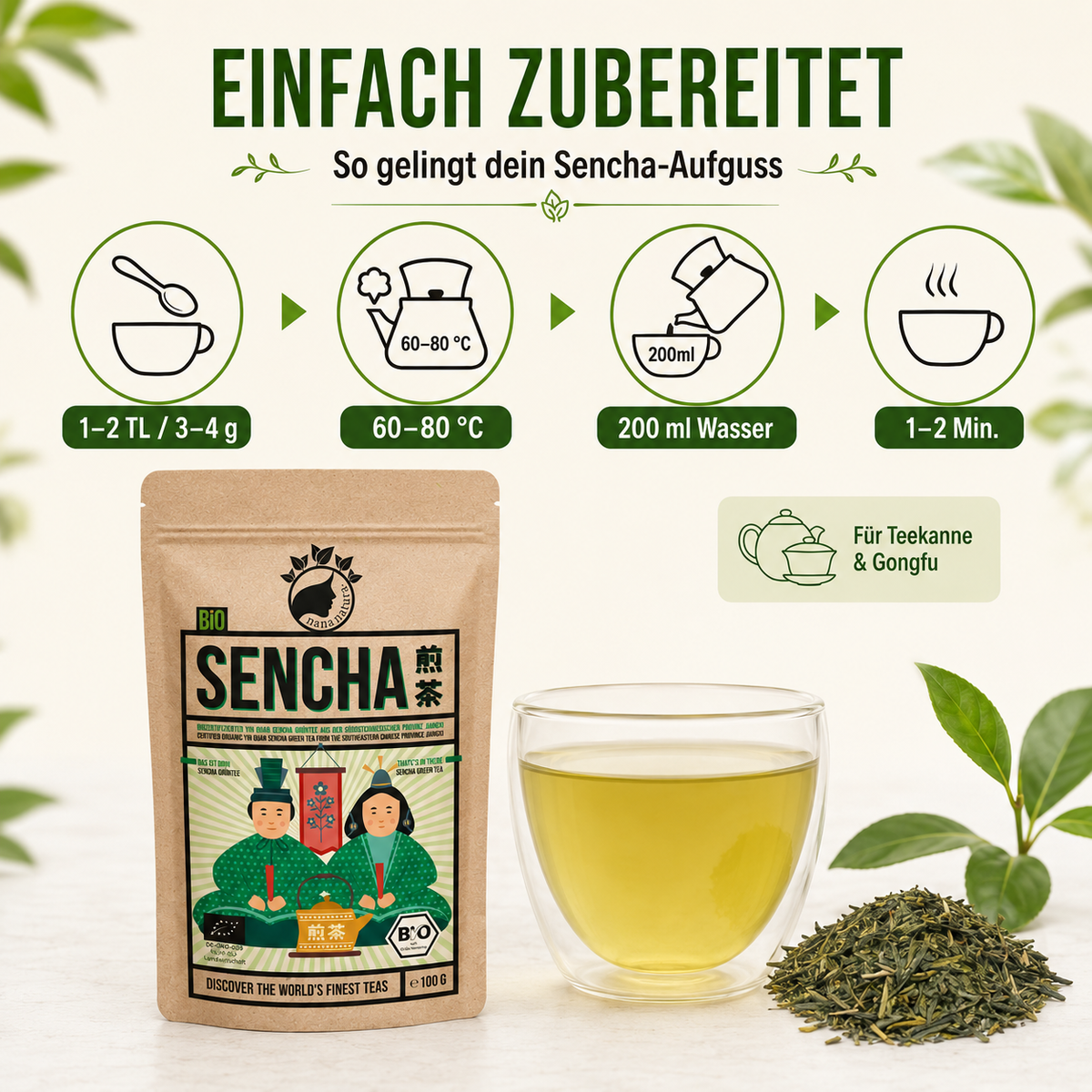 Bio Sencha Tee aus China 100g