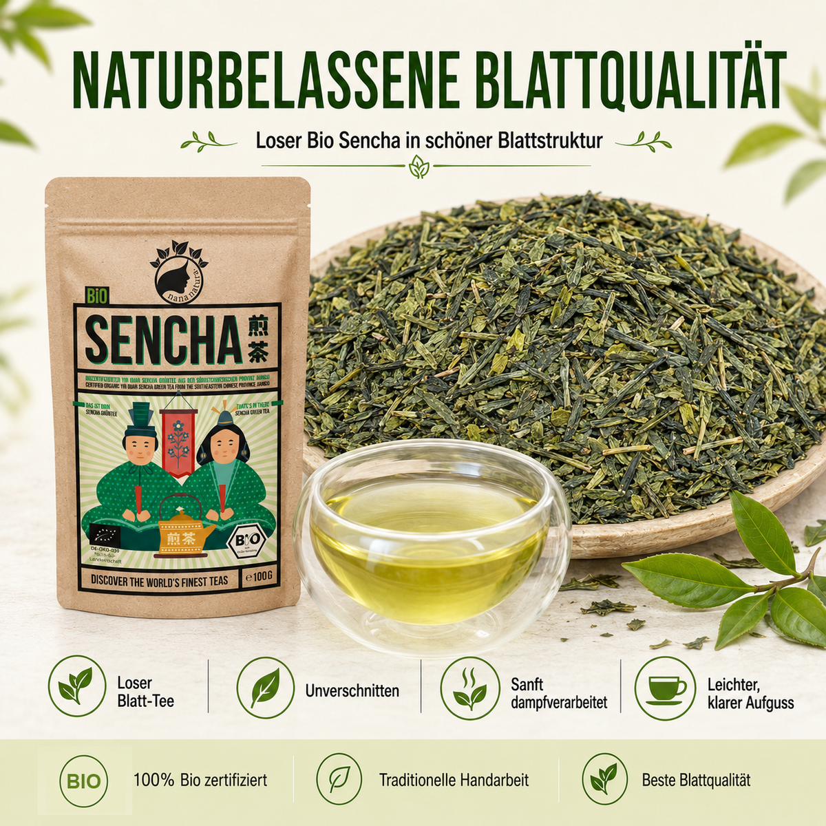 Bio Sencha Tee aus China 100g